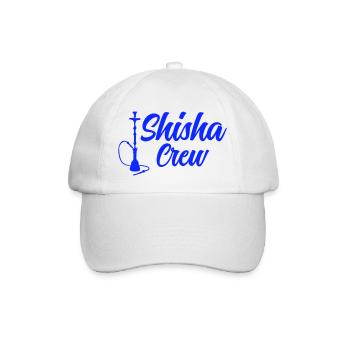 shisha crew - Baseballkappe - Weiß/Weiß - Vorne