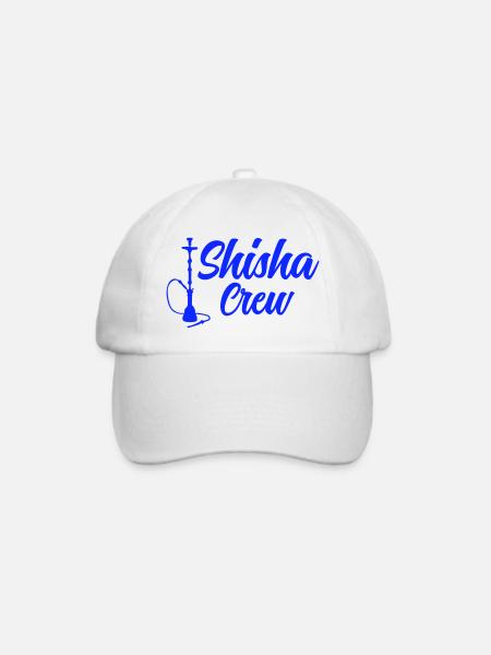 shisha crew - Baseballkappe - Weiß/Weiß