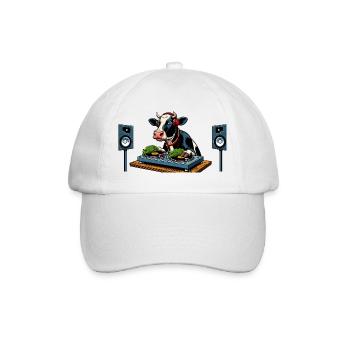 DJ Cowspin - Baseballkappe - Weiß/Weiß - Vorne