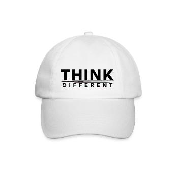 Befähigung von Think Different Motivationsdesign - Baseballkappe - Weiß/Weiß - Vorne