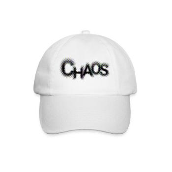 Chads Grooviger Neon Schriftzug - Baseballkappe - Weiß/Weiß - Vorne