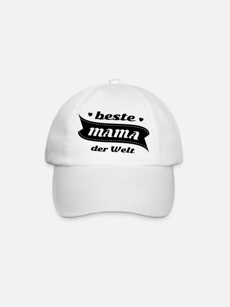 Die beste Mama der Welt - Baseballkappe - Weiß/Weiß