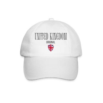 Britischer Stolz, britischer Patriot - Baseballkappe - Weiß/Weiß - Vorne