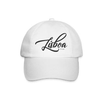 Lisboa Script Portugal - Baseballkappe - Weiß/Weiß - Vorne