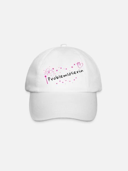 Zauberfunken Rosa Stardust - Baseballkappe - Weiß/Weiß