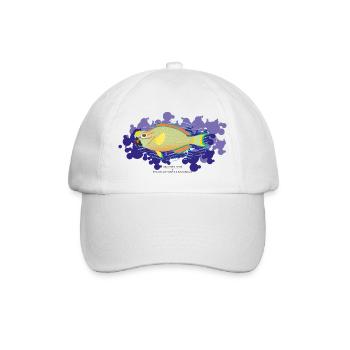 Papageienfisch / Hybride - Baseballkappe - Weiß/Weiß - Vorne