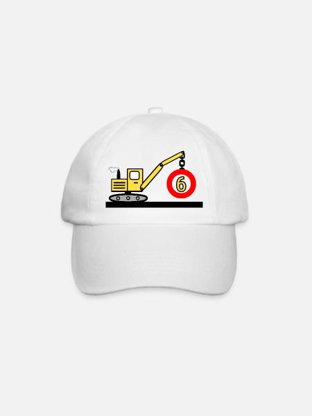 Bagger - Baseballkappe - Weiß/Weiß