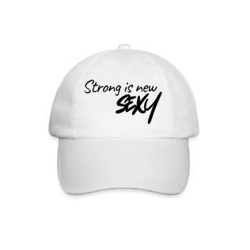 Stark ist neu sexy - Baseballkappe - Weiß/Weiß - Vorne