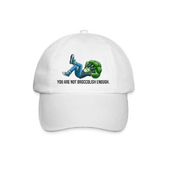 Du bist nicht Broccolish genug - Baseballkappe - Weiß/Weiß - Vorne