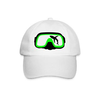 Taucherbrille - Baseballkappe - Weiß/Weiß - Vorne