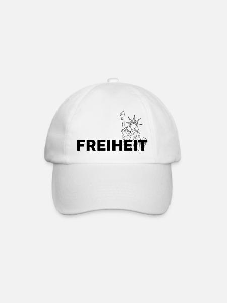 Freiheit - Baseballkappe - Weiß/Weiß