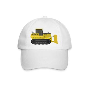 Planierraupe - Baseballkappe - Weiß/Weiß - Vorne