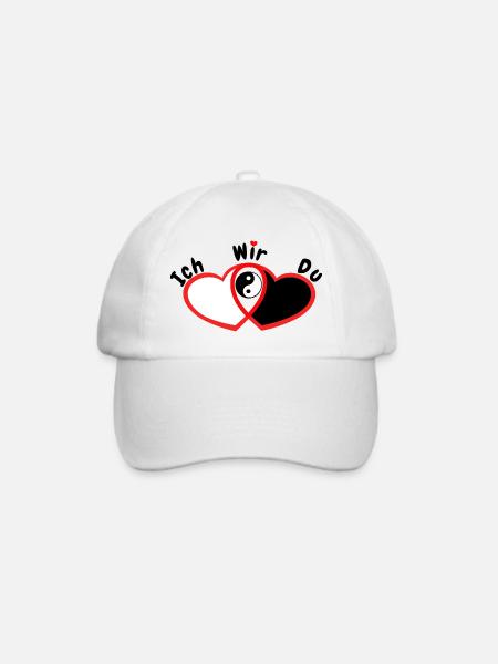 Liebespaar Beziehung Liebe - Baseballkappe - Weiß/Weiß