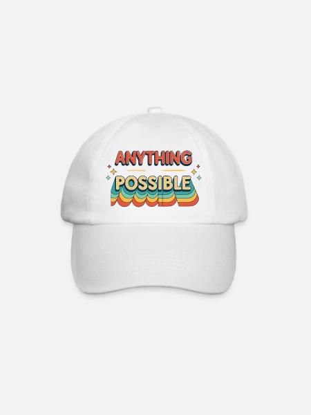 Alles Mögliche Retro Waves - Baseballkappe - Weiß/Weiß
