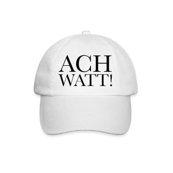 Ach watt - Baseballkappe - Weiß/Weiß - Vorne