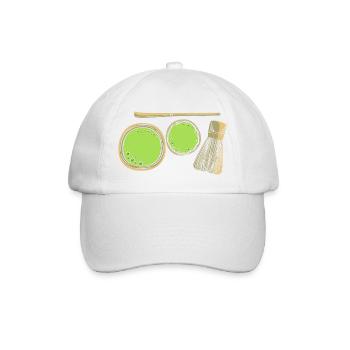 Matcha Tee - Baseballkappe - Weiß/Weiß - Vorne