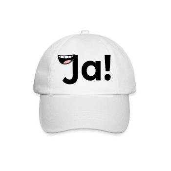 Positive Antwort JA - Baseballkappe - Weiß/Weiß - Vorne