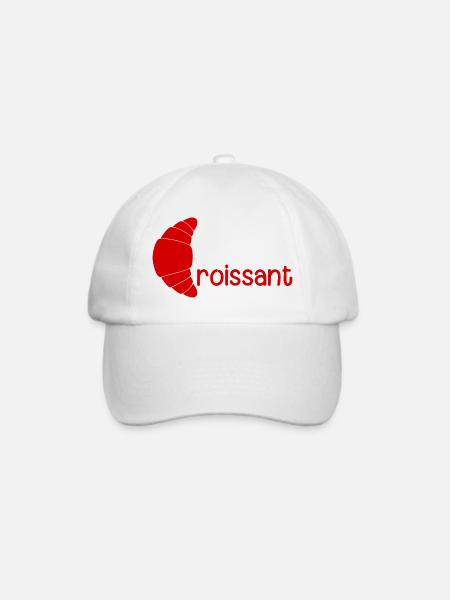 Croissant - Baseballkappe - Weiß/Weiß