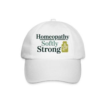 Homöopathie Softly Strong Professioneller Praktiker - Baseballkappe - Weiß/Weiß - Vorne