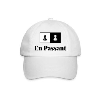 En Passant - Baseballkappe - Weiß/Weiß - Vorne