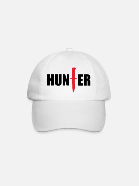 Wildjäger – Jagd - Baseballkappe - Weiß/Weiß