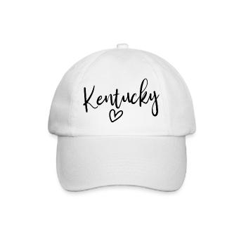 Kentucky Heart Women's Love Kentucky - Baseballkappe - Weiß/Weiß - Vorne
