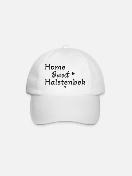 Home Sweet Halstenbek - Baseballkappe - Weiß/Weiß