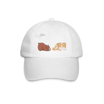 Bär & Papier - Baseballkappe - Weiß/Weiß - Vorne