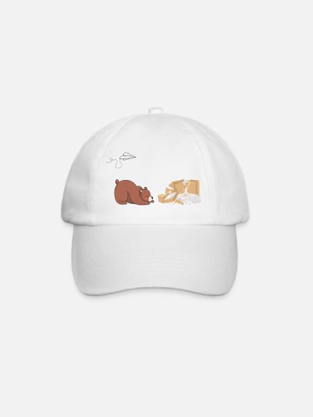 Bär & Papier - Baseballkappe - Weiß/Weiß