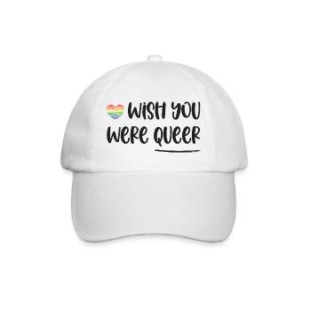 LGBT-Pride-Monat – Ich wünschte, du wärst queer - Baseballkappe - Weiß/Weiß - Vorne
