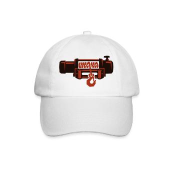 Offroad Seilwinde 4x4 Tool - Baseballkappe - Weiß/Weiß - Vorne