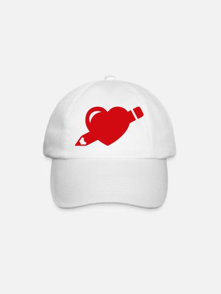 Designliebe - Baseballkappe - Weiß/Weiß