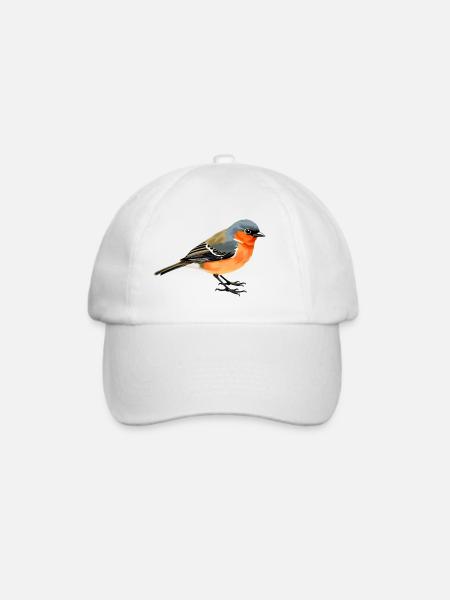 Buchfink - Baseballkappe - Weiß/Weiß