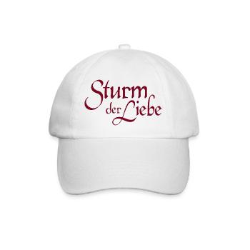 Sturm Der Liebe Logo-Schriftzug - Baseballkappe - Weiß/Weiß - Vorne
