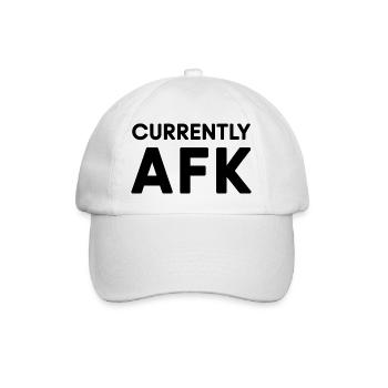 Derzeit AFK Funny Gamer Zitat - Baseballkappe - Weiß/Weiß - Vorne