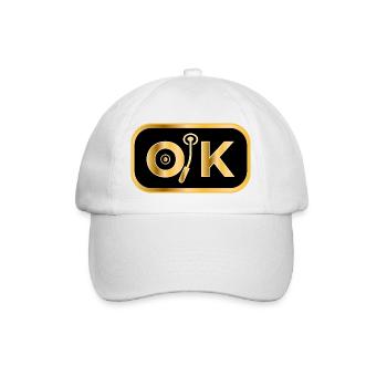 OK - Baseballkappe - Weiß/Weiß - Vorne