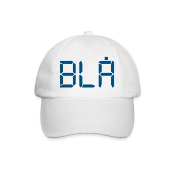 Blau - LCD - Baseballkappe - Weiß/Weiß - Vorne