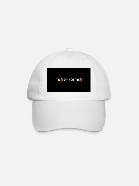 To Bitcoin or Not to Bitcoin - Baseballkappe - Weiß/Weiß