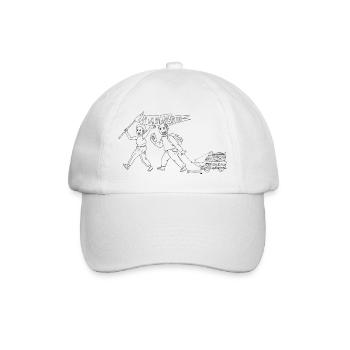 Team Waldinghaus schwarz - Baseballkappe - Weiß/Weiß - Vorne