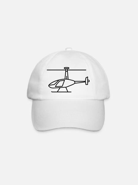Gyrokopter - Baseballkappe - Weiß/Weiß