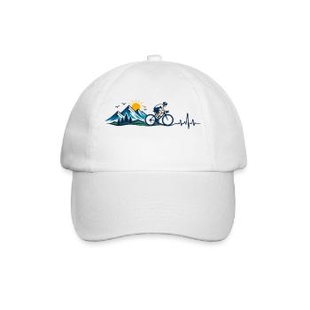 Outdoor-Mountainbiken - Baseballkappe - Weiß/Weiß - Vorne