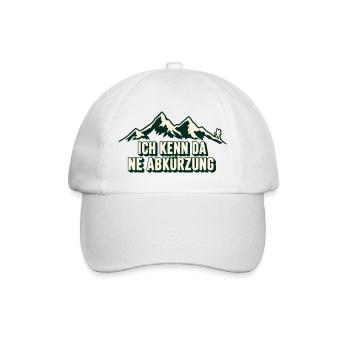 Die Abkürzung - Baseballkappe - Weiß/Weiß - Vorne