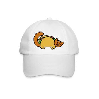 Taco-Katzenparade - Baseballkappe - Weiß/Weiß - Vorne