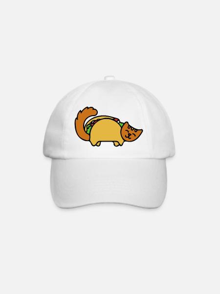 Taco-Katzenparade - Baseballkappe - Weiß/Weiß