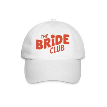 The Brides' Club Hochzeits-Junggesellinnenabschiedsmädchen - Baseballkappe - Weiß/Weiß - Vorne