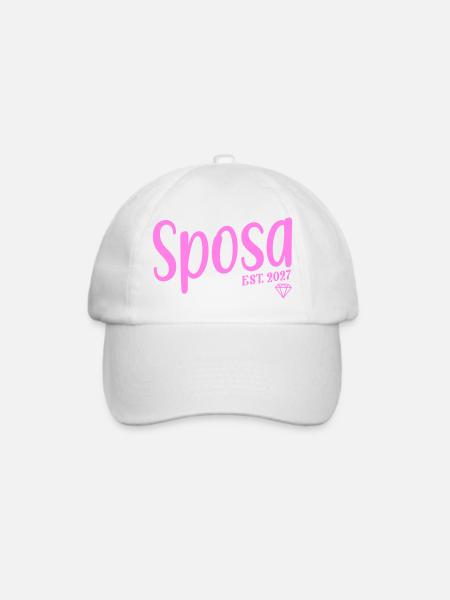 Sposa 2027 Italia - Baseballkappe - Weiß/Weiß