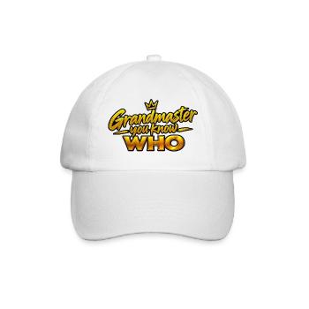 Großmeister Du weißt WER - Baseballkappe - Weiß/Weiß - Vorne