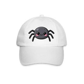 Niedliche Kawaii Halloween Spinne Geschenk Kinder  - Baseballkappe - Weiß/Weiß - Vorne