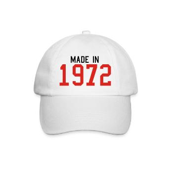1972 - Baseballkappe - Weiß/Weiß - Vorne