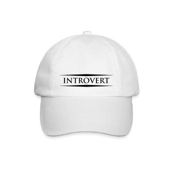 Introvertiert - Baseballkappe - Weiß/Weiß - Vorne